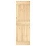 Puerta corredera con herrajes madera maciza de pino 70x210 cm de , Puertas - Ref: Foro24-3203086, Precio: 180,97 €, Descuento: %