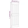 Puerta corredera con herrajes madera maciza de pino 70x210 cm de , Puertas - Ref: Foro24-3203086, Precio: 180,97 €, Descuento: %