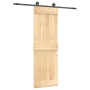 Puerta corredera con herrajes madera maciza de pino 70x210 cm de , Puertas - Ref: Foro24-3203046, Precio: 154,63 €, Descuento: %