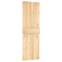 Puerta corredera con herrajes madera maciza de pino 70x210 cm de , Puertas - Ref: Foro24-3203046, Precio: 154,63 €, Descuento: %