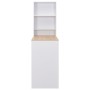 Mesa de bar con estantería blanca 115x59x200 cm de vidaXL, Mesas de cocina y de comedor - Ref: Foro24-280230, Precio: 227,86 ...
