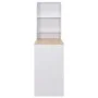 Stehtisch mit weißem Regal 115x59x200 cm von vidaXL, Küchen- und Esstische - Ref: Foro24-280230, Preis: 209,90 €, Rabatt: %