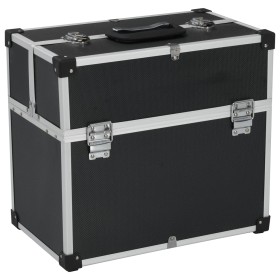 Caja de herramientas aluminio negro 38x22,5x34 cm de vidaXL, Cajas de herramientas - Ref: Foro24-91849, Precio: 69,91 €, Desc...