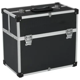 Caja de herramientas aluminio negro 38x22,5x34 cm de vidaXL, Cajas de herramientas - Ref: Foro24-91849, Precio: 63,46 €, Desc...
