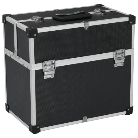 Caja de herramientas aluminio negro 38x22,5x34 cm de vidaXL, Cajas de herramientas - Ref: Foro24-91849, Precio: 69,91 €, Desc...