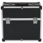 Black aluminum toolbox 38x22.5x34 cm by vidaXL, Toolboxes - Ref: Foro24-91849, Price: 63,46 €, Discount: %
