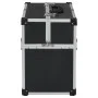 Black aluminum toolbox 38x22.5x34 cm by vidaXL, Toolboxes - Ref: Foro24-91849, Price: 63,46 €, Discount: %