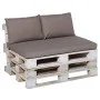 Madison Conjunto de cojines de palets Panama gris taupé de , Cojines para sillas y sofás - Ref: Foro24-429034, Precio: 130,67...