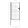 Silberverzinktes Gartentor aus Stahl, 105 x 200 cm von vidaXL, Gartentore - Ref: Foro24-144758, Preis: 217,81 €, Rabatt: %