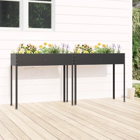 Jardineras 2 unidades acero galvanizado gris antracita de , Maceteros y jardineras - Ref: Foro24-3154237, Precio: 100,77 €, D...