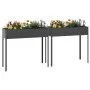 Jardineras 2 unidades acero galvanizado gris antracita de , Maceteros y jardineras - Ref: Foro24-3154237, Precio: 103,18 €, D...