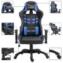 Silla de gaming de cuero sintético azul de vidaXL, Sillones para videojuegos - Ref: Foro24-20192, Precio: 187,93 €, Descuento: %