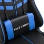 Silla de gaming de cuero sintético azul de vidaXL, Sillones para videojuegos - Ref: Foro24-20192, Precio: 185,07 €, Descuento: %