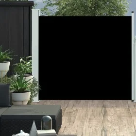 Black retractable garden side awning 170x300 cm by , Umbrellas - Ref: Foro24-48364, Price: 71,27 €, Discount: %