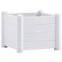 Arriate de jardín PP blanco 43x43x35 cm de , Maceteros y jardineras - Ref: Foro24-313971, Precio: 76,57 €, Descuento: %