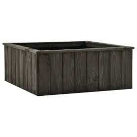 Arriate de madera maciza de pino gris oscuro 74x77x30 cm de , Maceteros y jardineras - Ref: Foro24-315415, Precio: 90,64 €, D...