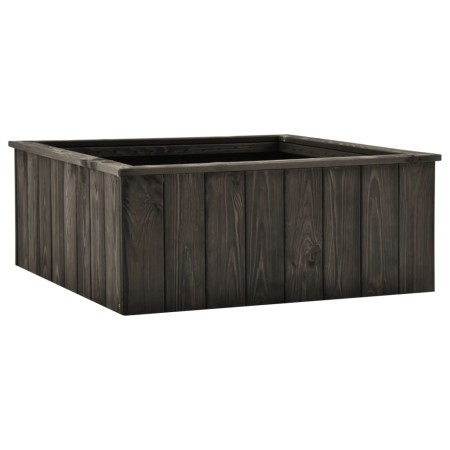 Arriate de madera maciza de pino gris oscuro 74x77x30 cm de , Maceteros y jardineras - Ref: Foro24-315415, Precio: 92,25 €, D...