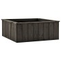 Arriate de madera maciza de pino gris oscuro 74x77x30 cm de , Maceteros y jardineras - Ref: Foro24-315415, Precio: 92,25 €, D...