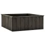Arriate de madera maciza de pino gris oscuro 74x77x30 cm de , Maceteros y jardineras - Ref: Foro24-315415, Precio: 90,64 €, D...