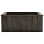 Arriate de madera maciza de pino gris oscuro 74x77x30 cm de , Maceteros y jardineras - Ref: Foro24-315415, Precio: 92,25 €, D...