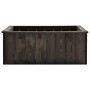 Arriate de madera maciza de pino gris oscuro 74x77x30 cm de , Maceteros y jardineras - Ref: Foro24-315415, Precio: 92,25 €, D...