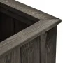 Arriate de madera maciza de pino gris oscuro 74x77x30 cm de , Maceteros y jardineras - Ref: Foro24-315415, Precio: 90,64 €, D...