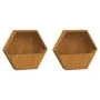 Jardineras de pared 2 uds acero corten oxidado 46x10x40 cm de , Maceteros y jardineras - Ref: Foro24-823685, Precio: 48,16 €,...