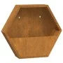 Jardineras de pared 2 uds acero corten oxidado 46x10x40 cm de , Maceteros y jardineras - Ref: Foro24-823685, Precio: 48,16 €,...