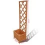 Jardinera de madera enrejada, 40 x 30 x 135 cm de , Maceteros y jardineras - Ref: Foro24-41297, Precio: 55,50 €, Descuento: %