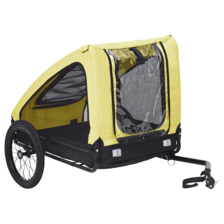 Remolque de bicicleta para mascotas amarillo y negro de , Cochecitos para mascotas - Ref: Foro24-92596, Precio: 128,65 €, Des...