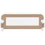 Barandilla de seguridad cama de niño poliéster taupe 102x42 cm de vidaXL, Barandillas de seguridad - Ref: Foro24-10164, Preci...