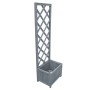 Jardinera enrejada madera maciza de abeto 40x30x135 cm de , Maceteros y jardineras - Ref: Foro24-310037, Precio: 55,53 €, Des...