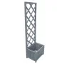 Jardinera enrejada madera maciza de abeto 40x30x135 cm de , Maceteros y jardineras - Ref: Foro24-310037, Precio: 54,63 €, Des...