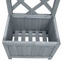 Jardinera enrejada madera maciza de abeto 40x30x135 cm de , Maceteros y jardineras - Ref: Foro24-310037, Precio: 55,53 €, Des...