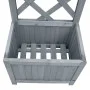 Jardinera enrejada madera maciza de abeto 40x30x135 cm de , Maceteros y jardineras - Ref: Foro24-310037, Precio: 54,63 €, Des...