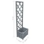 Jardinera enrejada madera maciza de abeto 40x30x135 cm de , Maceteros y jardineras - Ref: Foro24-310037, Precio: 54,63 €, Des...