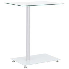 Mesa auxiliar en U vidrio templado transparente 45x30x58 cm de vidaXL, Mesas auxiliares - Ref: Foro24-249535, Precio: 33,11 €...