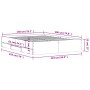 Cama con cajones madera de ingeniería marrón roble 140x190 cm de , Camas y somieres - Ref: Foro24-3207307, Precio: 214,64 €, ...