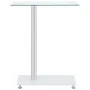 Mesa auxiliar en U vidrio templado transparente 45x30x58 cm de vidaXL, Mesas auxiliares - Ref: Foro24-249535, Precio: 32,74 €...