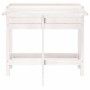 Jardinera con tapa plegable madera maciza de pino blanca de , Maceteros y jardineras - Ref: Foro24-825122, Precio: 98,36 €, D...