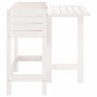 Jardinera con tapa plegable madera maciza de pino blanca de , Maceteros y jardineras - Ref: Foro24-825122, Precio: 98,36 €, D...
