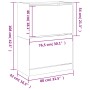 Mueble zapatero con 2 cajones abatibles negro 80x42x108 cm de , Zapateros y organizadores de calzado - Ref: Foro24-3214400, P...