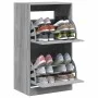 Mueble zapatero 2 cajones abatibles gris Sonoma 60x42x108 cm de , Zapateros y organizadores de calzado - Ref: Foro24-3214390,...