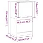 Mueble zapatero 2 cajones abatibles gris Sonoma 60x42x108 cm de , Zapateros y organizadores de calzado - Ref: Foro24-3214390,...