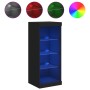 Aparador con luces LED negro 41x37x100 cm de , Aparadores - Ref: Foro24-836729, Precio: 71,97 €, Descuento: %