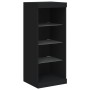 Aparador con luces LED negro 41x37x100 cm de , Aparadores - Ref: Foro24-836729, Precio: 71,97 €, Descuento: %