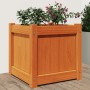 Jardinera exterior madera maciza pino marrón cera 40x40x40 cm de , Maceteros y jardineras - Ref: Foro24-837408, Precio: 50,76...