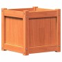 Jardinera exterior madera maciza pino marrón cera 40x40x40 cm de , Maceteros y jardineras - Ref: Foro24-837408, Precio: 50,76...