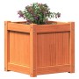 Jardinera exterior madera maciza pino marrón cera 40x40x40 cm de , Maceteros y jardineras - Ref: Foro24-837408, Precio: 50,76...