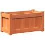 Jardinera exterior madera maciza pino marrón cera 60x31x31 cm de , Maceteros y jardineras - Ref: Foro24-837443, Precio: 40,91...